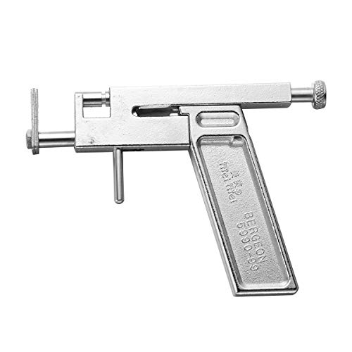 ROSENICE Cuerpo del oído que perfora el kit de herramientas del arma con los pernos prisioneros plateados plata del oído 80pcs