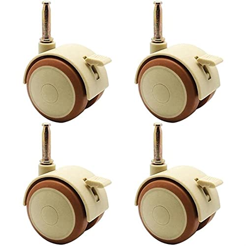Ruedas para Muebles 4 unids Cabestros de muebles universales Cuna Cuna Gabinete Gabinete Gabinete Embarcadero con ruedas de freno Muebles Soporte de muebles Pierna para sillas Baby Bed Trolley Ruedas