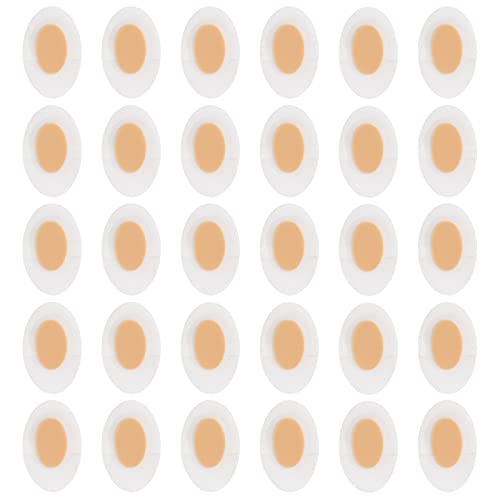 SacJkt Oval Apósitos Ampollas, 30 Apositos Adhesivos Impermeables, Almohadillas Blister de Gel a Prueba de Agua Vendas Adhesivas para Protectores de Dedos de Los Pies, dedos y talones (69 x 44 mm)