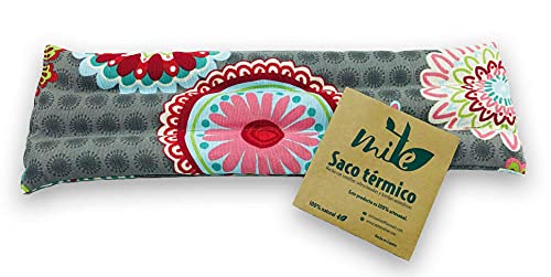 Saco térmico de semillas y hierbas multiusos (47cm x 15cm) Lavanda - MITE (Fondo Gris)