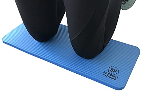 Sargoby Fitness Rodillera de Yoga de 15mm (0.6'') de Grosor | Cojín de Pilates para Dolor y Alivio de Rodillas, Codos y Muñecas | Esterilla de Entrenamiento | Pequeño Tapete de Rodilla de Yoga