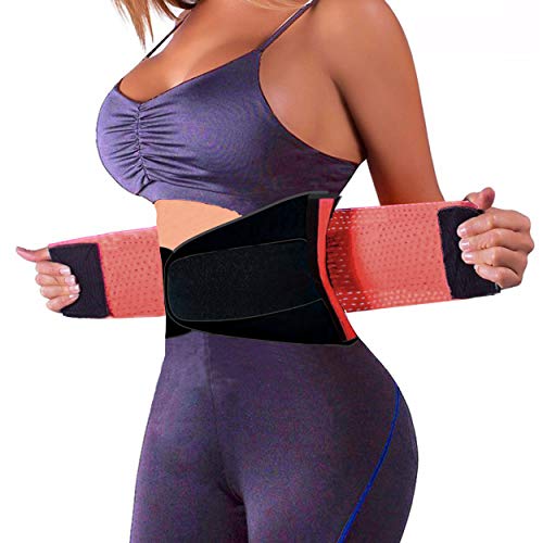 SCHWABMARKEN Faja Deportiva Waisttrainer, 4 Colores Diferentes, Faja Fitness Rosa Size Medium