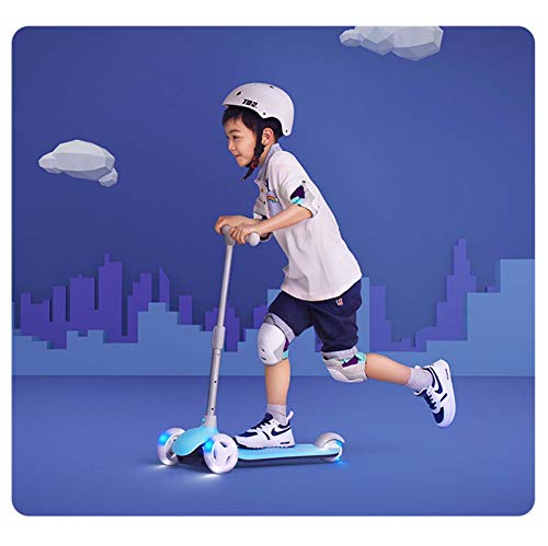 Scooter Scooter de los niños - scooter plegable para niñas niños truco scooter completo truco scooters intermedio y principiante estilo libre trucos scooters para 8 años de edad ( Color : Blue )