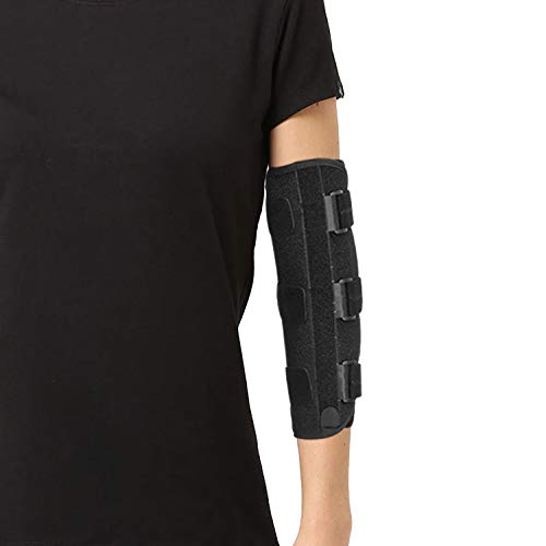 Scurnhau Codera de Epicondilitis,Codera para Mujeres y Hombres para Dormir por la Noche, Soporte Ajustable para Codo para Fracturas de Codo, Tendinitis (L/XL)