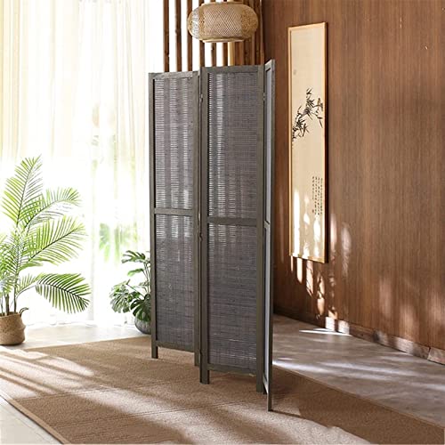 Separador de ambientes de madera de 4 paneles, 5. Separador de ambientes con pantalla de privacidad plegable de 9 pies de alto, separadores de pared de partición independientes para oficina, dormitori