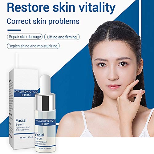 Serum Facial de ácido hialurónico secreción hidratante de Caracol Puro antienvejecimiento Aceite de Control de Aceite Esencia para Cara