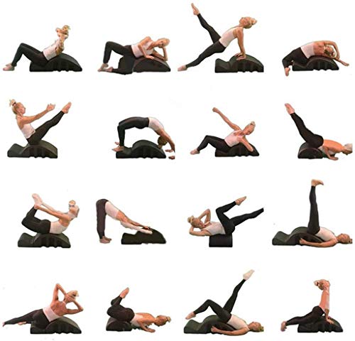 SFSGH Ortesis de Columna de Pilates, Multifuncional Pula ARC Masajeador de Cama Cuña de Espuma de Yoga Dispositivo de Ejercicio de Estiramiento de la Columna Vertebral para Soporte lumba