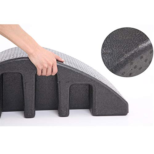 SHAIRMB Barril Corrector Columna, Mesa Cama de Masaje De Yoga, Mesa Masaje de CuñA Yoga Pilates, Soportes de Columna Espuma Arco Pilates, Desmontable