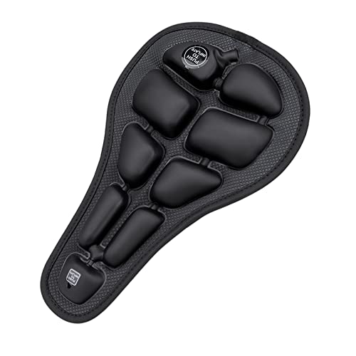 sharprepublic Cojín de Asiento de Bicicleta Funda de sillín de Bicicleta, Absorción de Golpes Inflable, para Ciclismo de Ejercicio
