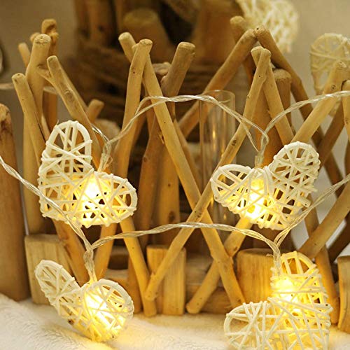 Significado 10/20/40 LED del Amor del corazón de la lámpara luz de la Boda de Cuerda Rota Luna Garland for la decoración de la Boda del jardín Fiesta de Navidad Responsabilidad