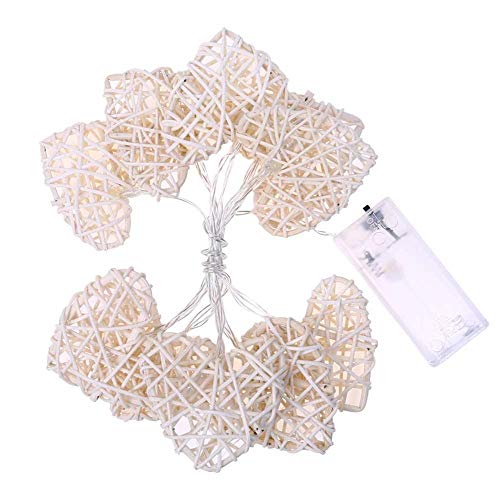 Significado 10/20/40 LED del Amor del corazón de la lámpara luz de la Boda de Cuerda Rota Luna Garland for la decoración de la Boda del jardín Fiesta de Navidad Responsabilidad