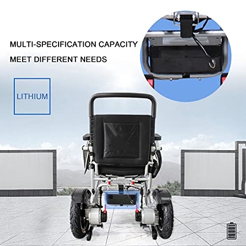 Sillas De Ruedas Eléctricas, Sillas De Ruedas Para Silla De Ruedas Eléctrica De Lujo Con Asiento Portátil 500W HUB Sin Escobillas Motor Ultra-rápido Carga De Litio Batería De Litio Aleación De Alumini