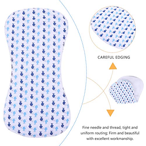 SOIMISS Paños de Eructos Absorbentes Toallas de Eructos Suaves Babero Trapos de Eructos de Bebé de Algodón Juego de Eructos para Bebés Y Niñas 3 Piezas