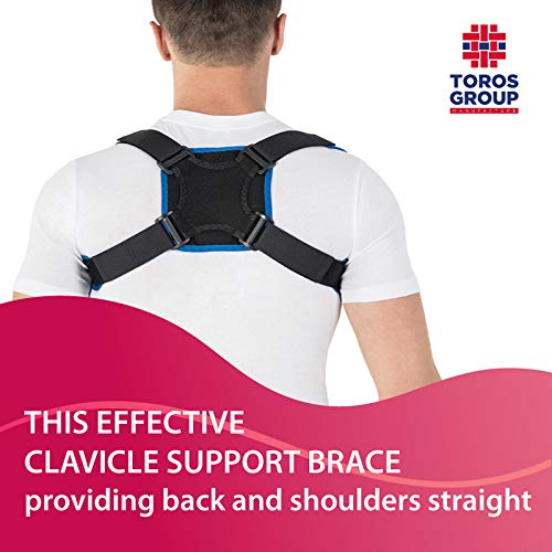 Soporte clavicular para fractura; soporte para conseguir una espalda recta; estabilizador corrección espalda postura en línea recta X-Small Negro