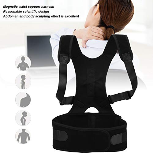 Soporte lumbar Corrector de postura de neopreno Cómodamente enderezadora de espalda para hacer ejercicio