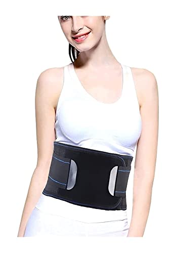 Soporte lumbar de terapia magnética con autocalentamiento para la espalda baja para ciática, espasmos, nervios y hernias o deslizamientos de disco para aliviar el dolor (tamaño: mediano) Nice gift