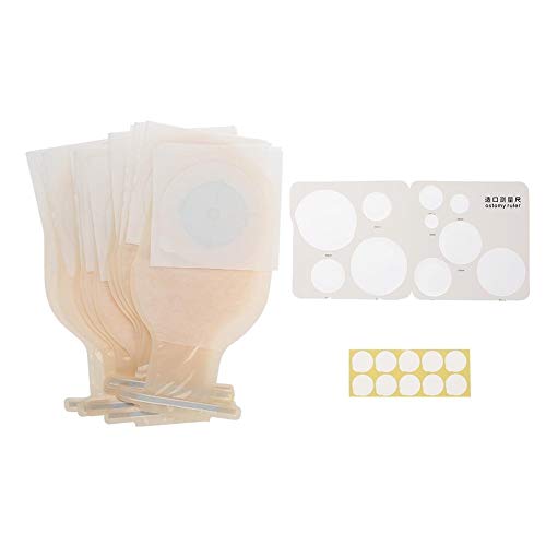 Tarente 10pcs / Paquete de una Pieza de ostomía Bolsa Sistema Medicals drenables Suministros Bolsa de colostomía Bolsa de ostomía