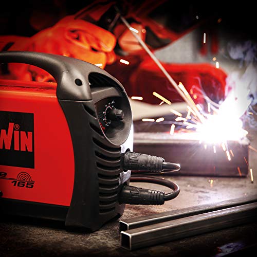 Telwin 815857 Inversor de soldadura de electrodos, Force 165 Val + acc., Rojo