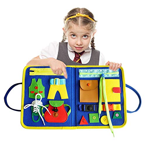 Tengan Tablero Ocupado para Niños Pequeños Juguete para Aprender Habilidades Básicas Tablero De Actividades para Vestirse Una Forma Simple Y Divertida De Aprender Juguete Educativo De Very Well