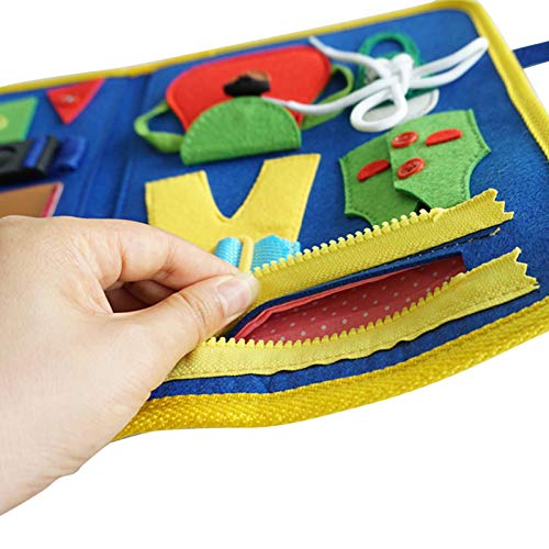 Tengan Tablero Ocupado para Niños Pequeños Juguete para Aprender Habilidades Básicas Tablero De Actividades para Vestirse Una Forma Simple Y Divertida De Aprender Juguete Educativo De Very Well