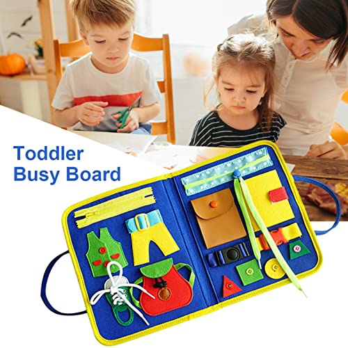 Tengan Tablero Ocupado para Niños Pequeños Juguete para Aprender Habilidades Básicas Tablero De Actividades para Vestirse Una Forma Simple Y Divertida De Aprender Juguete Educativo De Very Well