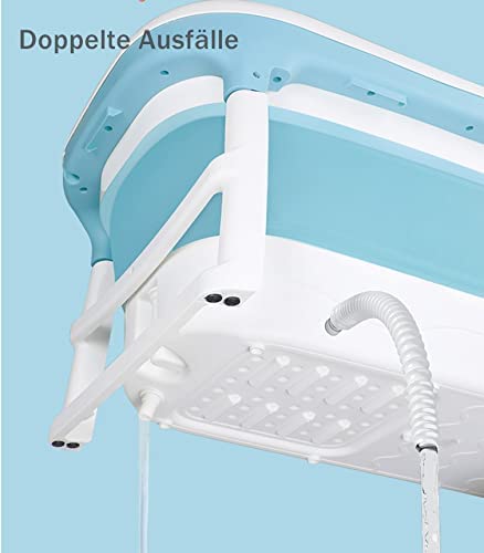 ThermaeStudio® - Bañera plegable para adultos y niños - Bañera de spa | Portátil | Verde menta (130cm)