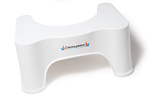 Top Life Taburete Fisiológico Recomendado por los Médicos - Adopta la Posición Natural Anti Estreñimiento - Taburete WC para Inodoro - Ergonómico, Práctico y Discreto