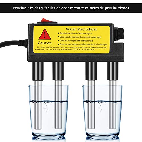 Topker TDS Agua Electrolyzer Test Pluma de electrólisis Digital TDS Filtro de medidor Calidad del Agua Nivel de pureza Tester Enchufe de la UE