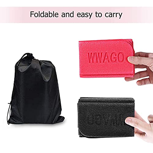 WELLXUNK® Cojín Plegable Al Aire Libre, Estera de Asiento Impermeable Portátil, Almohadilla Plegable, Cojín Plegable Al Aire Libre, XPE Impermeable Almohadilla para Parque, Picnic, Acampa (Rojo Negro)