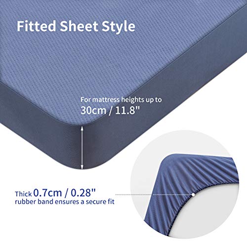 Wemk Protector para Colchón Impermeable de Bambú(180x200cm), Funda de Colchón Ajustable, Suave y Transpirable, ISPA, CertiPUR-EU, Oeko-Tex Certificado, Estira hasta 30 cm de Profundidad