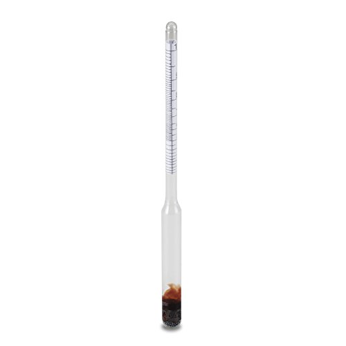 Witasm Medidor alcohol Alcoholímetro Medidor de Alcohólico 0~100 Vol% Hidrómetro Densímetro Nivel de Alcohol para Aguardiente Whisky Brandy Vodka