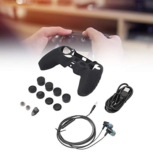 WNSC Cubierta Protectora del Controlador, Kit De Accesorios De Controlador De Juego Resistente con Accesorios Profesionales para Juegos