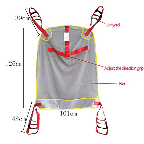 WPY Paciente Levantar Honda Silla, Cinturón de Transferencia médica de elevación de Asistencia de Gait-Terapia Ocupacional y física para Bariatría, pediátrica, Ancianos