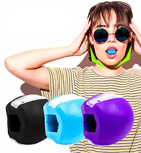 [x3 pack] Bolas para Ejercitar La Mandíbula – 3 Intensidades diferentes para Tonificar La Cara - Herramienta de Belleza y Activación de músculos Faciales para Hombres y Mujeres