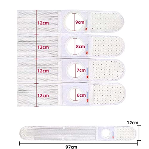 XINTONGSPP Cinturón de estoma, Soporte de estoma Cinturón de Hernia de ostomía, para Bolsas de colostomía Carpeta Abdominal con Apertura del estoma, Pacientes con ostomía,Extra Large,8cm