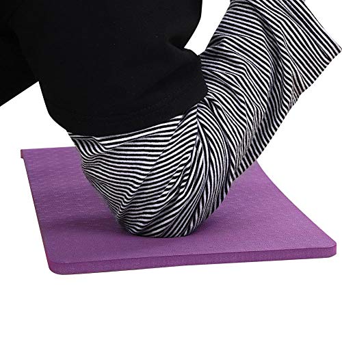 Yoga Fitness Rodilleras Codo Estera Cojín Cojín Aliviar el Dolor Eliminar el Dolor Durante el Yoga o el Ejercicio(Dark Purple)