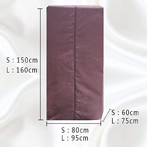 YYMM Cubierta de Bicicleta de Ejercicios, Tapa Protectora en Bicicleta de Interior en posición Vertical, Tela Impermeable a Prueba de Agua a Prueba de Agua, para Uso en Exteriores,95x75x160cm