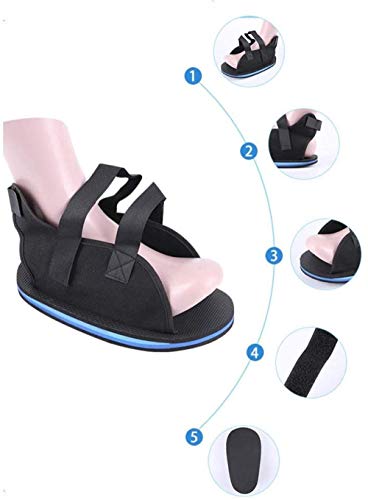 Zapato postoperatorio para Fractura del pie Roto o del pie: Abrazadera ortopédica y Bota médica Ligera para Caminar para la recuperación del Yeso del pie después de la lesión ML-ML Perf