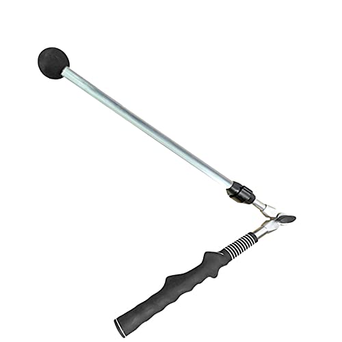 ZGHYBD Golf Swing Trainer,Folding Swing Stick Posture Corrector, Beginners Coach Golf Training Equipment,For Strength Tempo Training (Black)