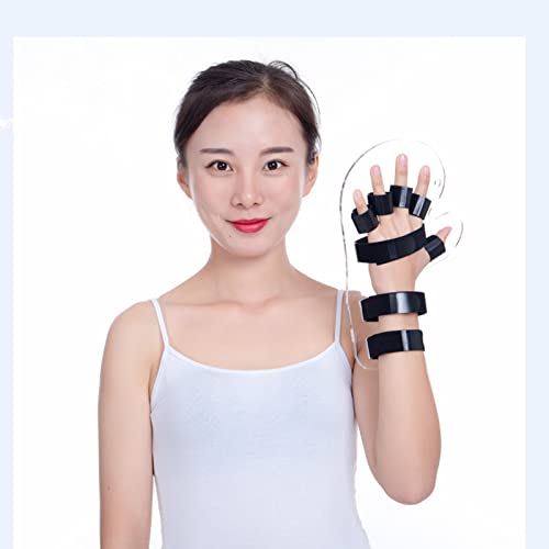 ZHBW Férula De Dedo Placa Fijación Trazo Brace Ortesis Funcional Profesional Herramienta Auxiliar Ajustable (Tamaño : Right Hand)
