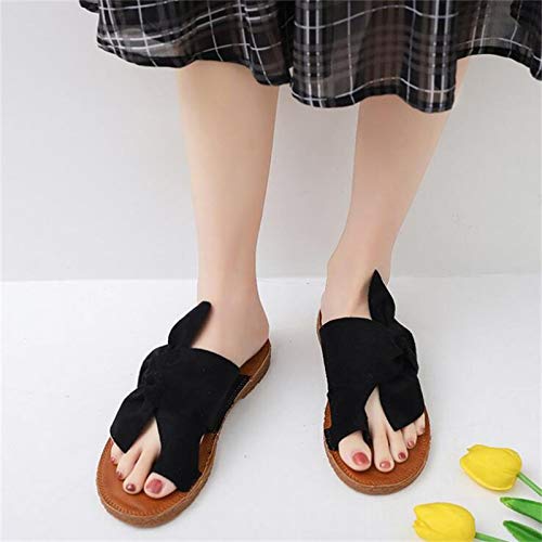 ZHXMYD Verano Mujer Sandalias Planas Dedo Grande Hallux Valgus Ortopédicas Cómodas Chanclas para Tratamiento Moda Sexy Diapositivas Ocio Al Aire Libre Playa Sandalias De Viaje