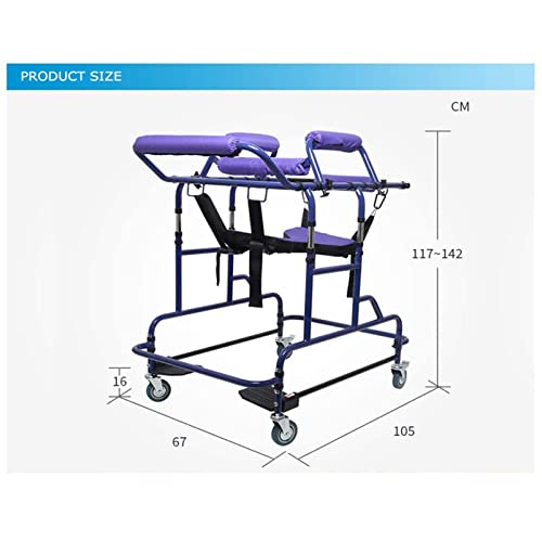 ZJWD Equipo de Andador, andadores estándar y bastidores para Andar, andadores Soporte de rehabilitación de hemiplejía, Ayuda para Caminar para Ancianos discapacitados