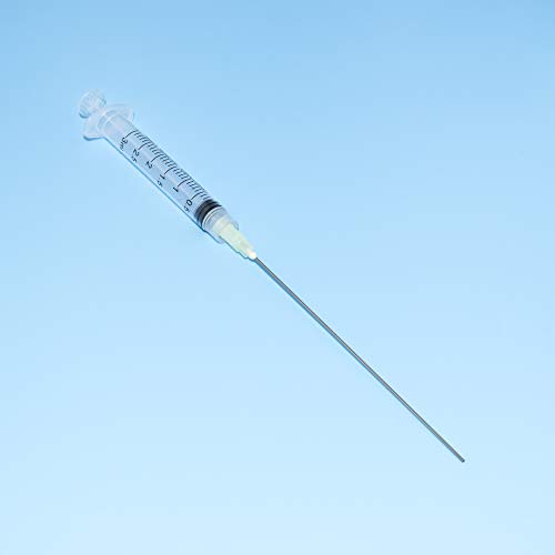 10 pack 3ml Jeringa de plástico luer lock con 19G 4"Punta Roma Agujas y Tapas de jeringa + tapas de agujas para   Experimentos Jeringuilla desechable. Aguja dispensadora