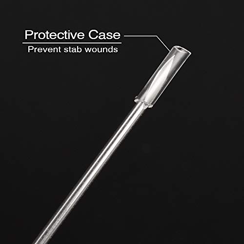 100 agujas para piercing esterilizadas Atomus 14 G para oreja ombligo pezón agujas desechables de acero quirúrgico inoxidable