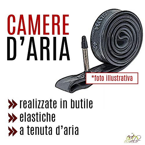 2 cámaras de aire 26 x 1 3/8 x 1 1/2 con válvula Regina Italia para bicicleta de ciudad de mujer holandesa