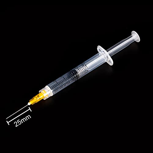 20/100 unidades de 2.5ml 25G de plástico multiusos, empaquetadas individualmente (20 unidades)
