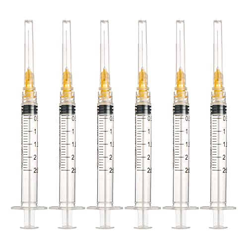 20/100 unidades de 2.5ml 25G de plástico multiusos, empaquetadas individualmente (20 unidades)