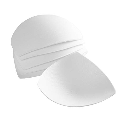 3 Pares de Sujetadores de Almohada para Mujer se Inserta Almohadillas Extraíbles para Mejorar la Taza (Blanco)