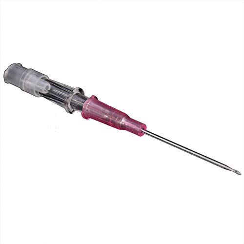 5 piezas de agujas para perforar la nariz del oído, 14G 16G 18G 20G agujas de perforación de labios desechables de acero inoxidable para la nariz del oído, ombligo y pezón(20g)