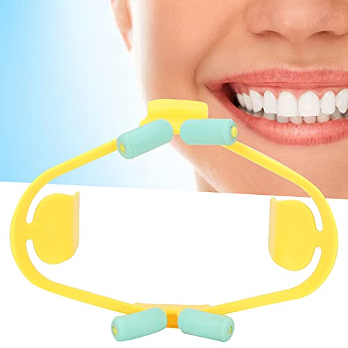 Abreboca, abrebocas dentales de uso conveniente con retractor de plástico para la mayoría de adultos (amarillo, M)